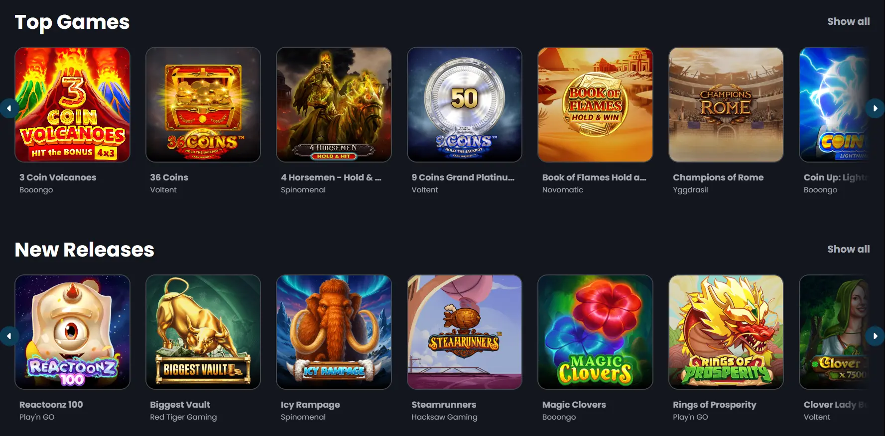 Casino Night – Bonus de bienvenue, jeux de casino et promotions hebdomadaires